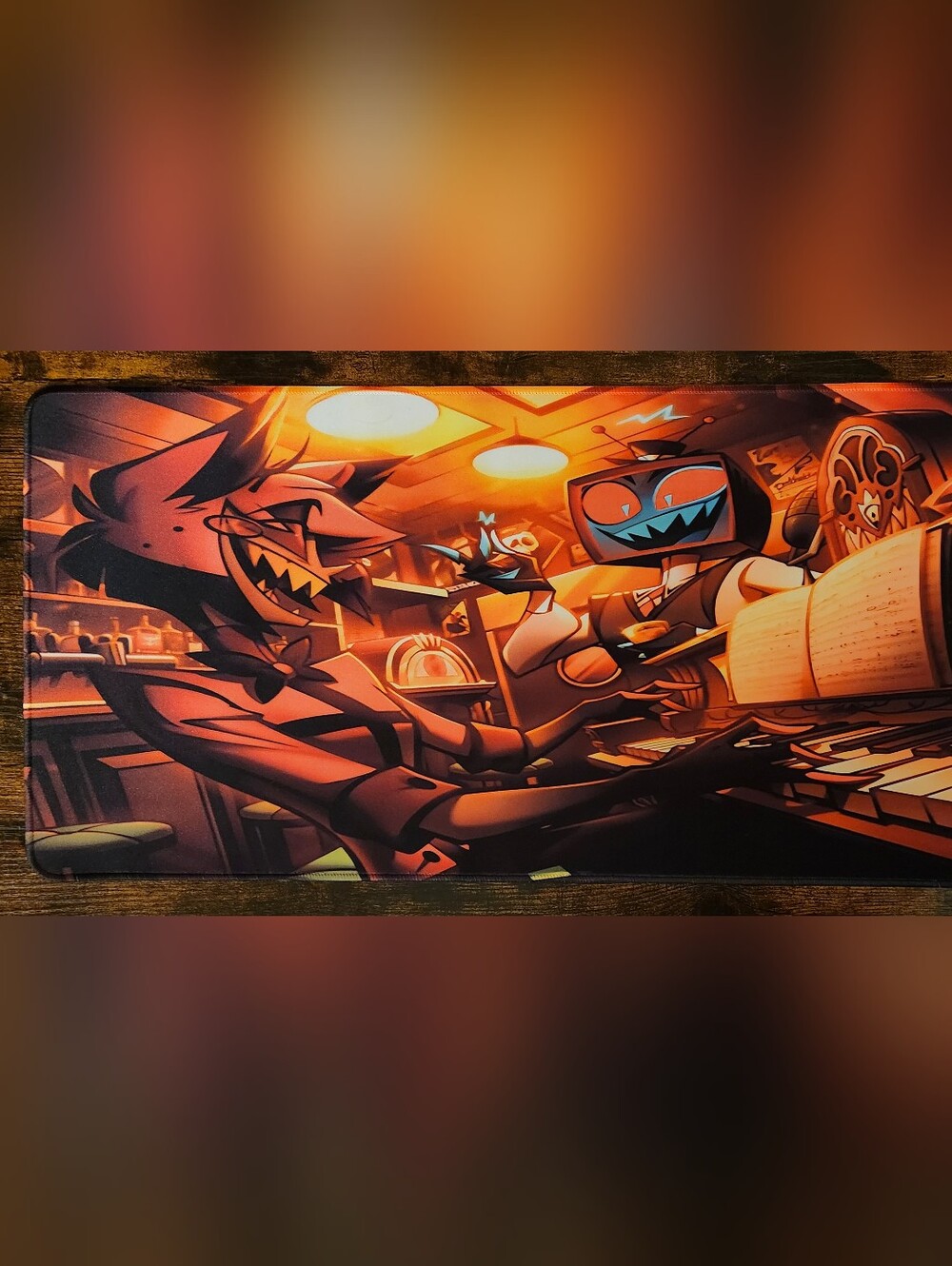 Unoffical Vox And Alastor Playmat - Hazbin Hotel